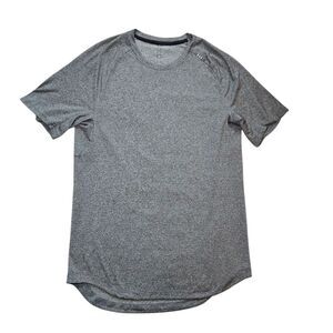 Men's Lululemon Drysense Mesh Short Sleeve - Heathered Black